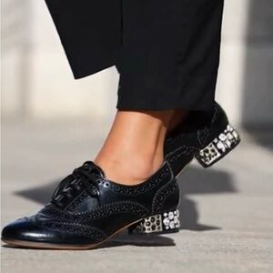 Miu Miu Black Leather Shoes with Box